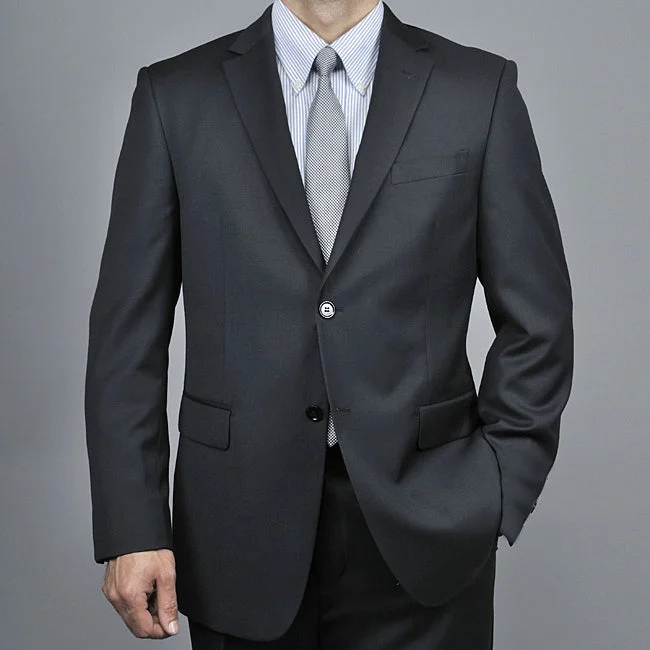 MANTONI 100% WOOL SLIMMISH - CHARCOAL Sophisticated Men's 