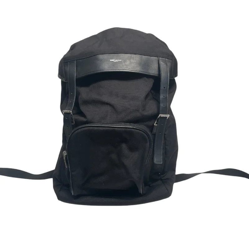 SAINT LAURENT/Backpack/BLK/ Rugged Men's Outdoor 