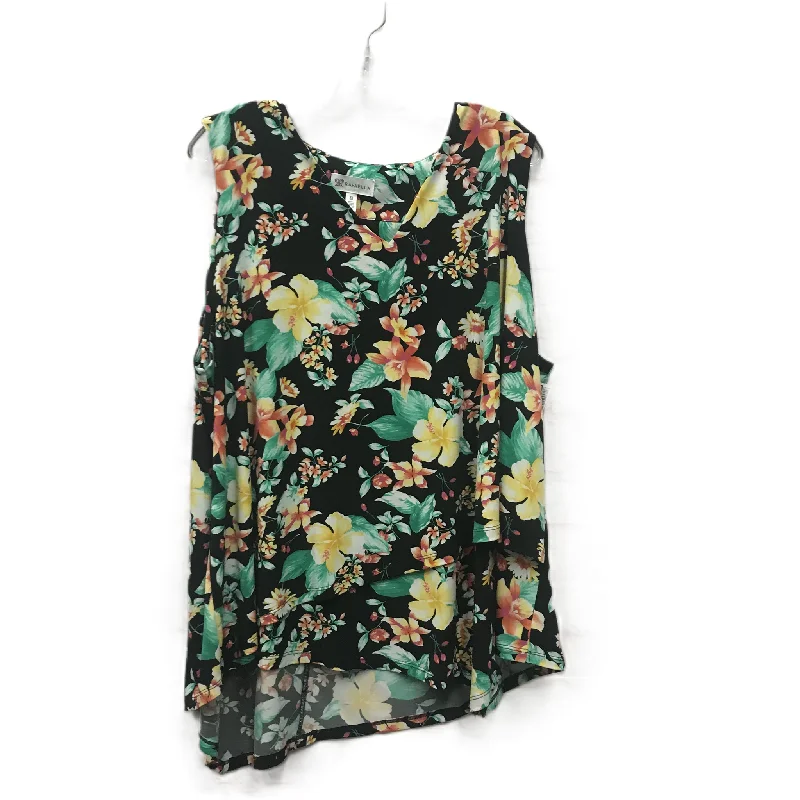 Black Top Sleeveless By Rafaella, Size: 3x Relaxed Men's Australian 