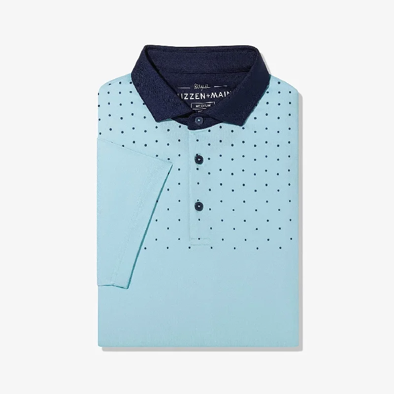 LEFTY`S PERFORMANCE POLO - TURQ Edgy Men's Punk