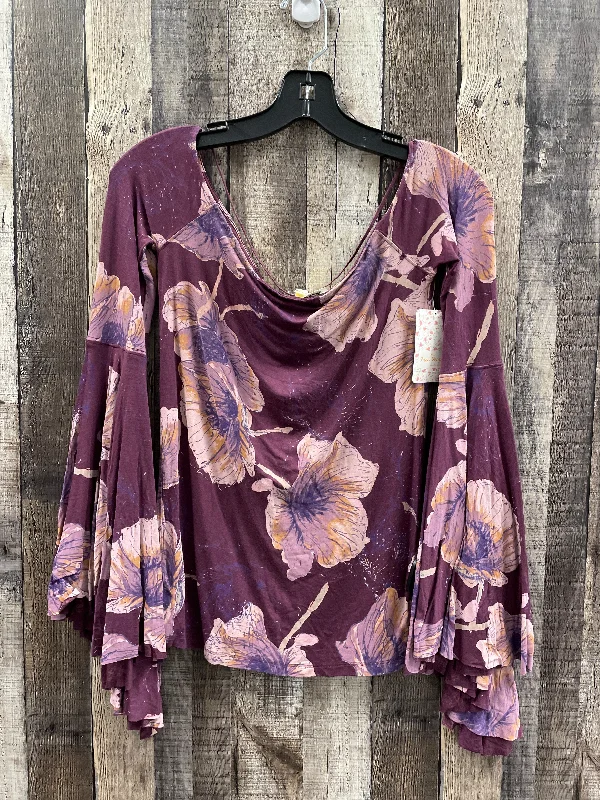 Top Long Sleeve By We The Free In Multi-colored, Size: S Polished Men's Silk