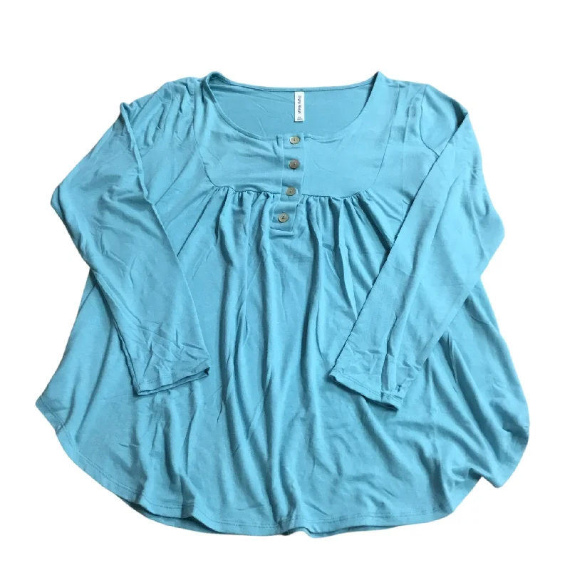 Top Long Sleeve By Cmc In Blue, Size: L Casual Men's Japanese 