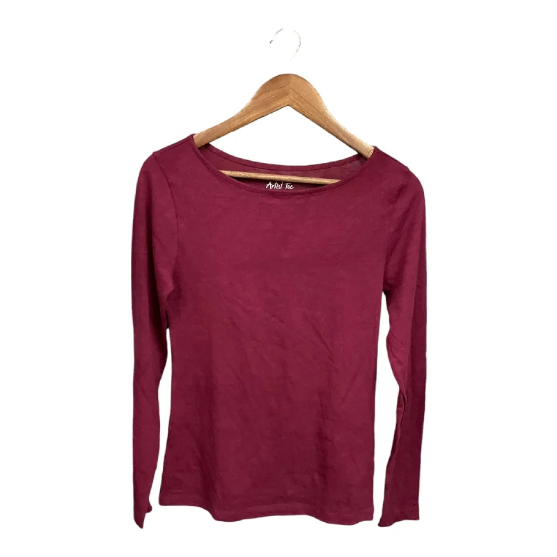 Top Long Sleeve By J. Crew In Purple, Size: S Monochromatic Office Style