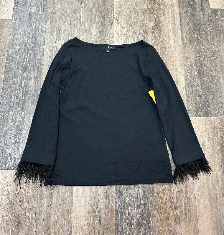 Top Long Sleeve By J. Crew In Black, Size: S Earthy Men's Hemp