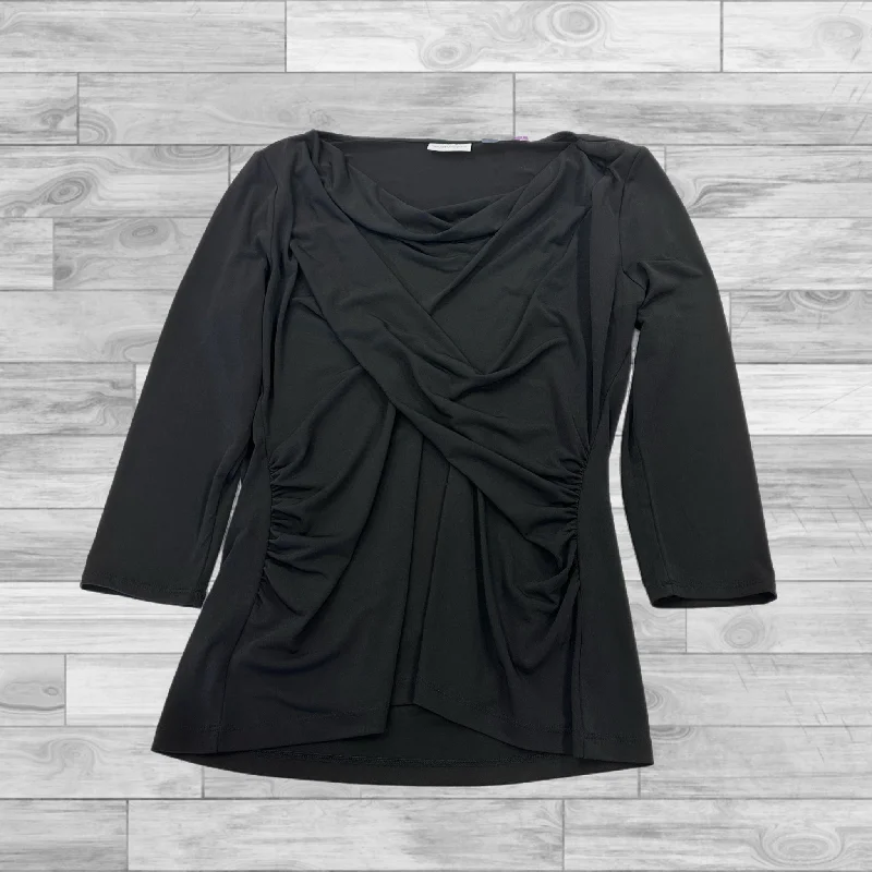 Top Long Sleeve By New York And Co In Black, Size: M Classic Men's Pin