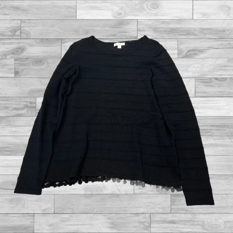 Top Long Sleeve By Charter Club In Black, Size: Xs Adventure