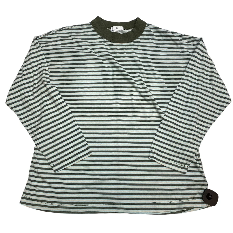 Top Long Sleeve By Bp In Blue & Green, Size: Xs Modern Men's Geometric