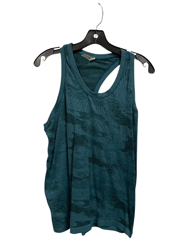 Athletic Tank Top By Athleta In Blue, Size: L Sleek Men's Metallic