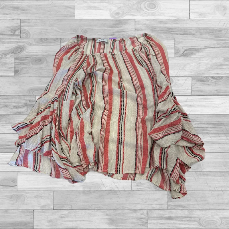 Top Long Sleeve By Fever In Striped Pattern, Size: L Masculine Men's Thick