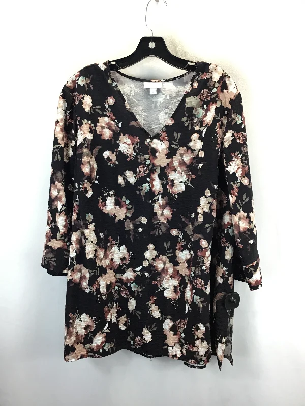 Tunic 3/4 Sleeve By J Jill In Print, Size: Xl Dapper Men's 1920S