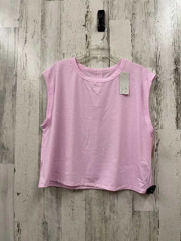 Pink Athletic Tank Top All In Motion, Size 2x Polished Men's Silk