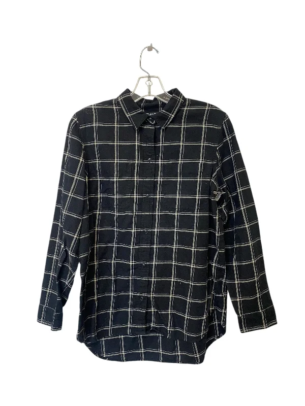 Top Long Sleeve By Madewell In Plaid Pattern, Size: M Tough Men's Tactical