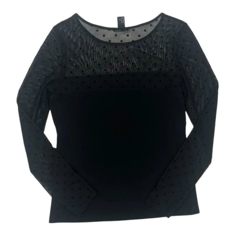 Top Ls By H&M In Black, Size:M Athletic Men's High