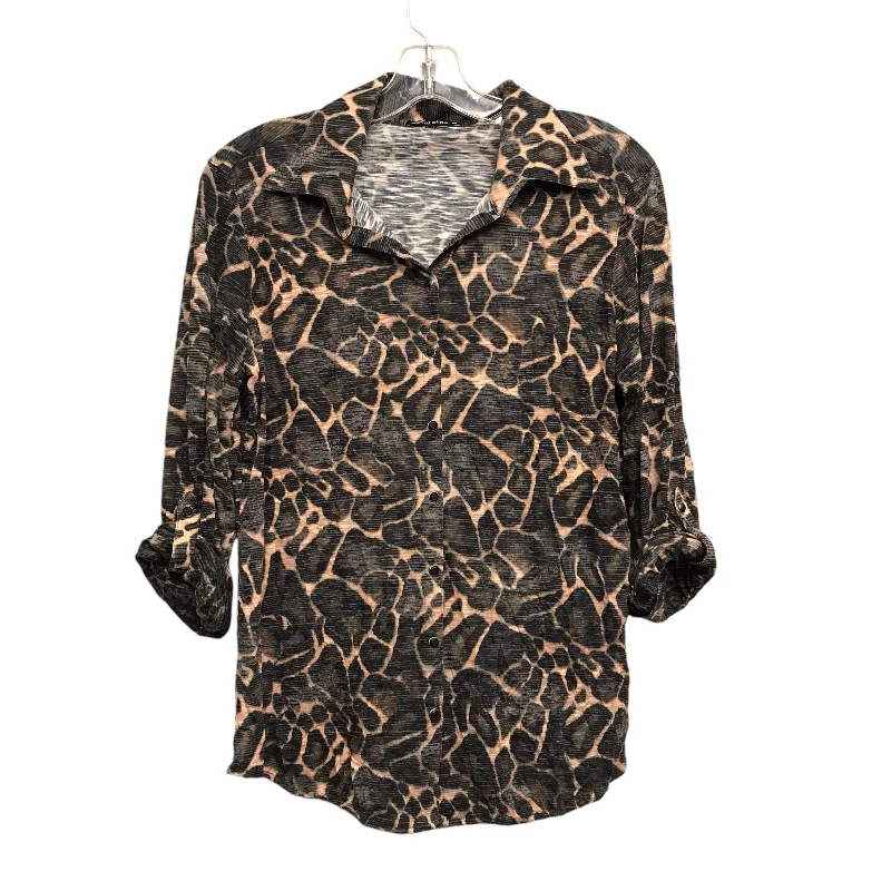 Top Ls By David Cline In Animal Print, Size:M Bohemian Men's Free