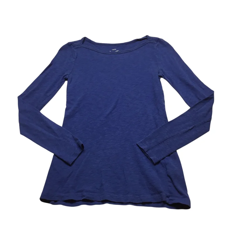 Top Long Sleeve Basic By J. Crew In Blue, Size: Xs Dynamic Men's Moto