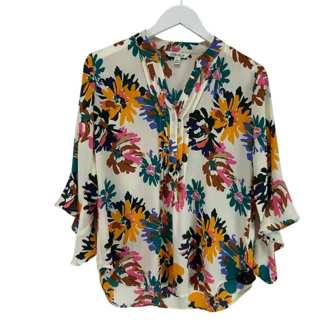 Top Long Sleeve By The Pioneer Woman In Cream, Size: S Gym
