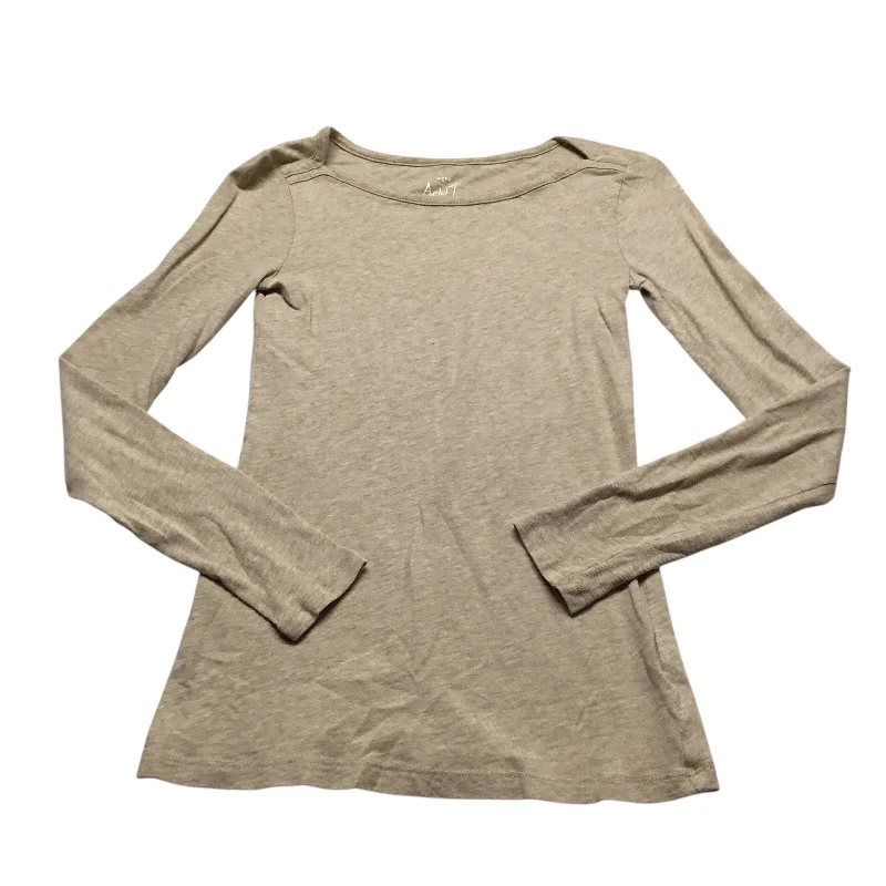 Top Long Sleeve Basic By J. Crew In Tan, Size: Xs Lumberjack