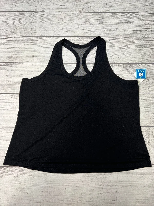 Athletic Tank Top By Athleta In Black, Size: 2x Casual Men's Loose