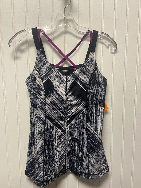 Athletic Tank Top By Lululemon In Black & White, Size: 6 Classic Men's Pin