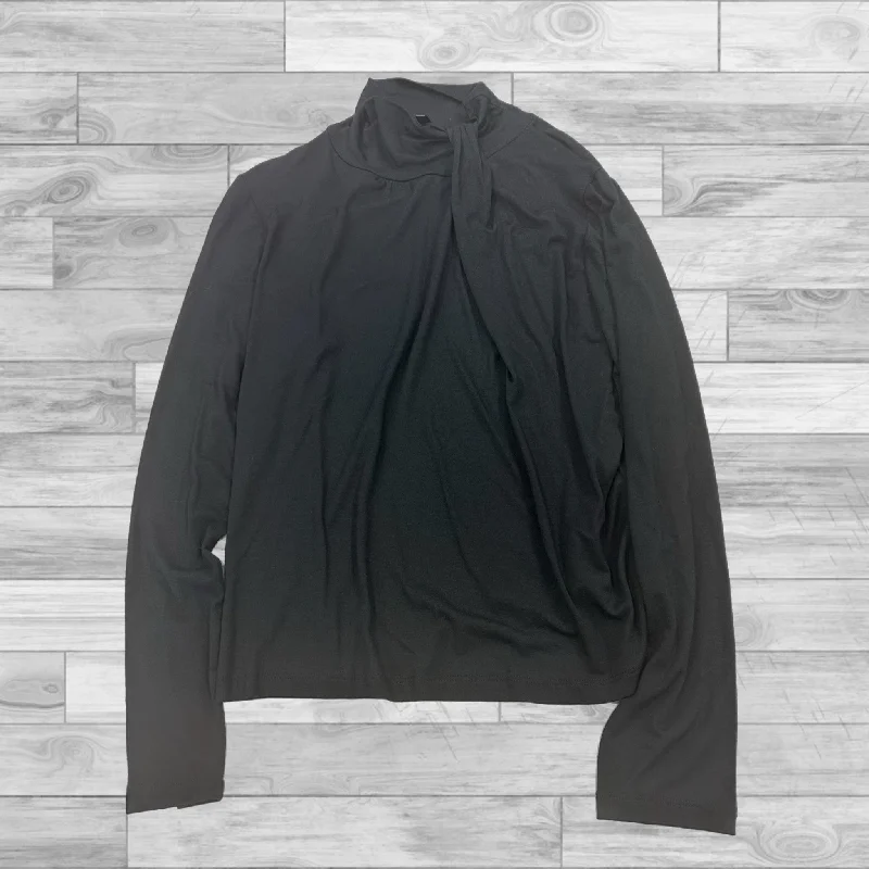 Top Long Sleeve By Nue Options In Black, Size: Petite   Xl Elegant Men's Cashmere