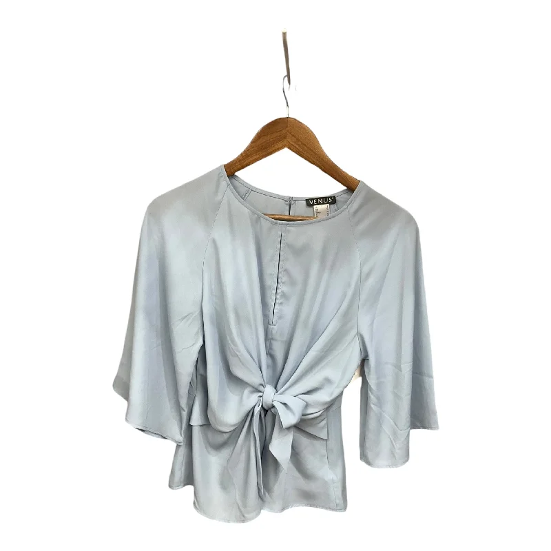 Top 3/4 Sleeve By Venus In Blue, Size: M Sharp Men's Italian