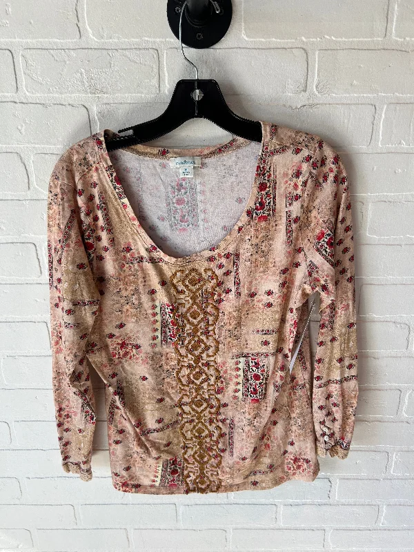 Top Long Sleeve By Sundance In Red & Tan, Size: M Tough Men's Tactical