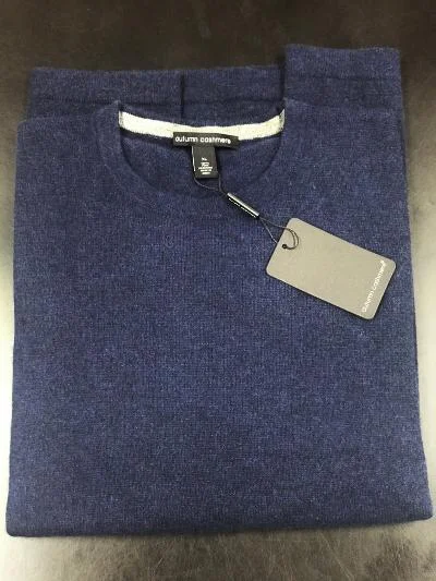 CASHMERE CREW - BLUE Relaxed Men's Australian 