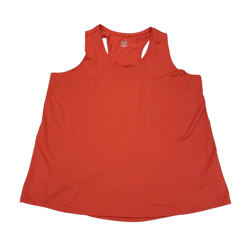 ORANGE ATHLETIC TANK TOP by ATHLETIC WORKS Size:3X Sophisticated Men's French