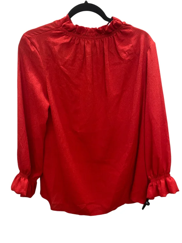 Top Long Sleeve By Clothes Mentor In Red, Size: M Relaxed Men's Australian 