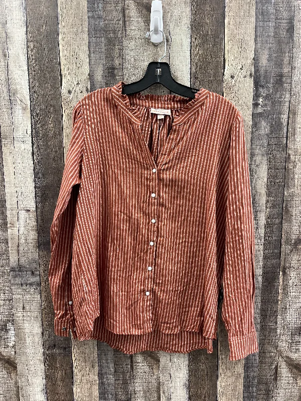 Top Long Sleeve By Knox Rose In Orange, Size: M Dynamic Men's High