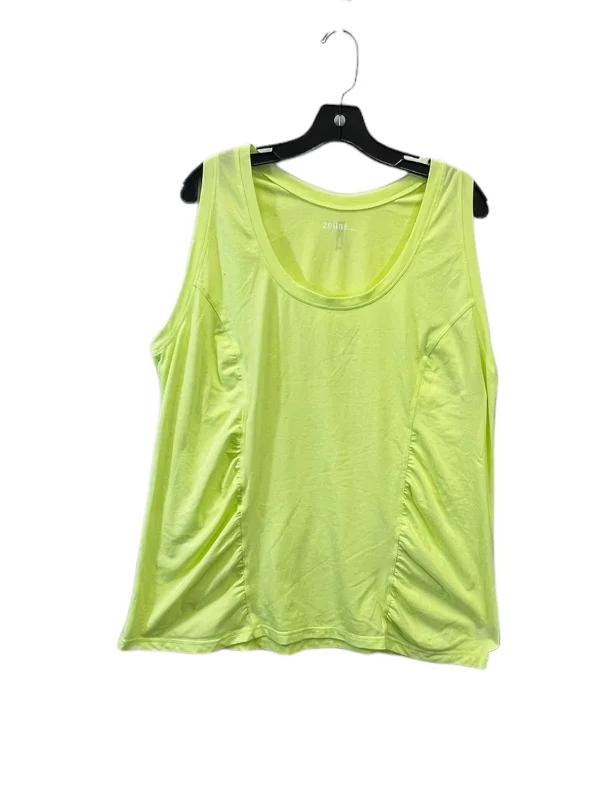 Green Athletic Tank Top Zella, Size 2x Trendy Men's Scandinavian