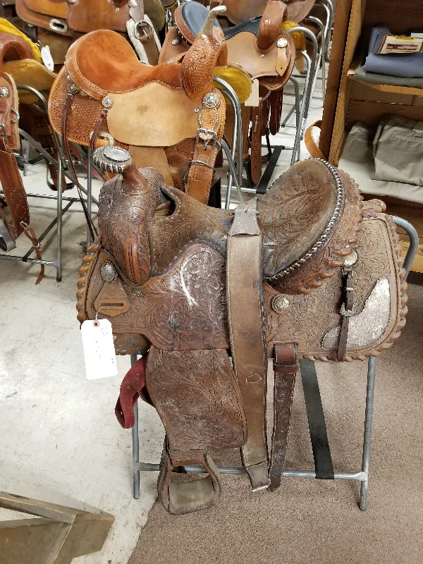 Used Western Pleasure Saddle/R.P./15" Sleek Men's Metallic