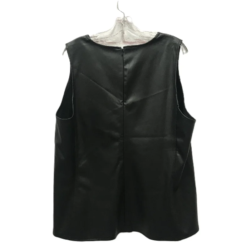 Black Top Sleeveless By Ann Taylor, Size: Xxl Hip Men's Urban