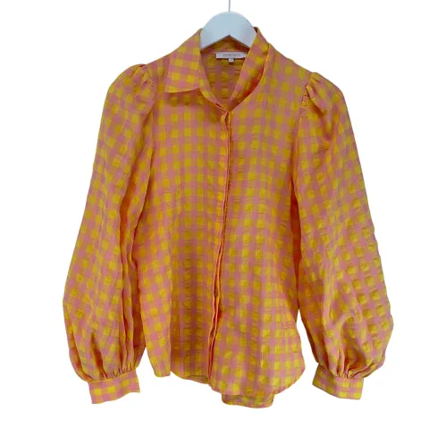 Top Long Sleeve By Olivaceous In Orange, Size: S Dapper Men's 1920S
