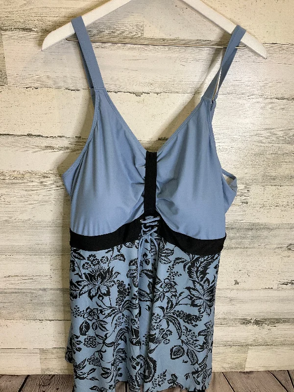 Athletic Tank Top By Clothes Mentor In Blue, Size: 4x Laid