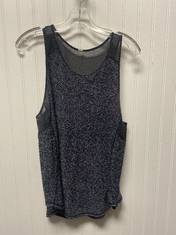 Athletic Tank Top By Lululemon In Black & White, Size: M Laid