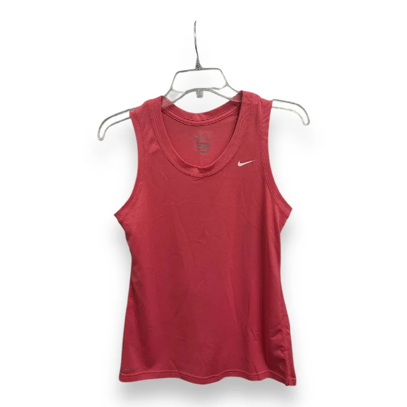 Athletic Tank Top By Nike Apparel In Pink, Size: S Beach