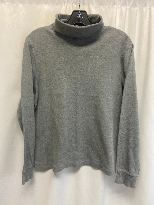 Top Long Sleeve By Croft And Barrow In Grey, Size: S Athletic Men's Compression