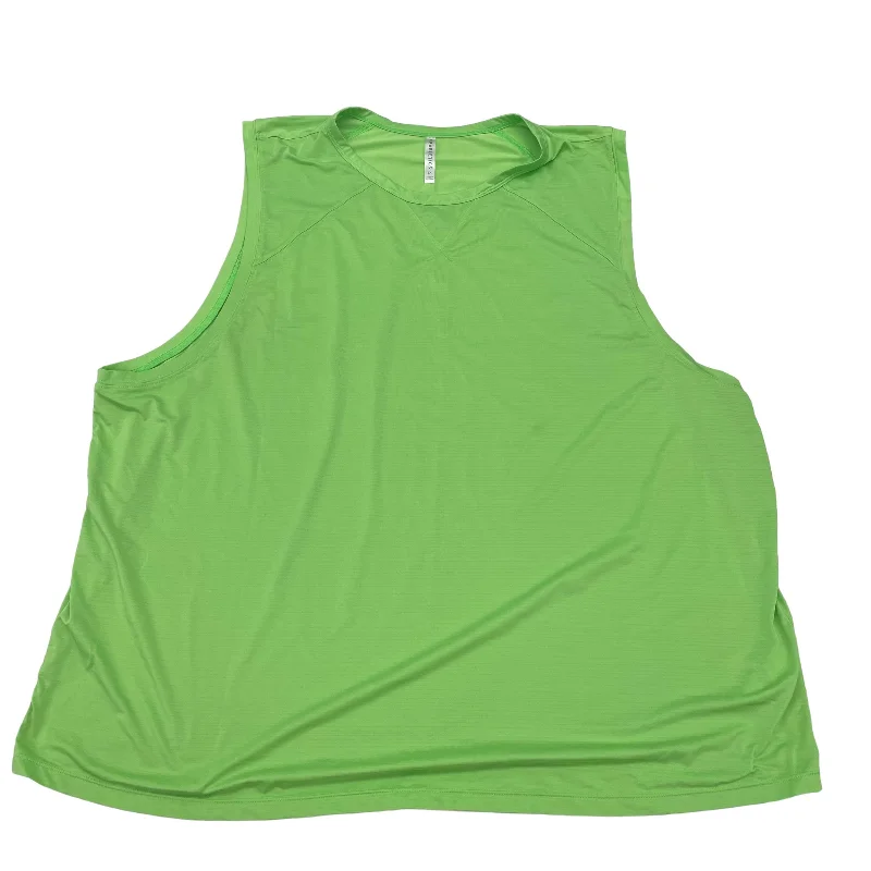 GREEN FABLETICS ATHLETIC TANK TOP, Size 3X Modern Men's Tech