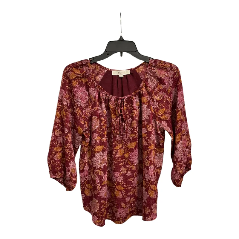 Top Long Sleeve By Loft In Multi-colored, Size: Xs Cool Men's Skate