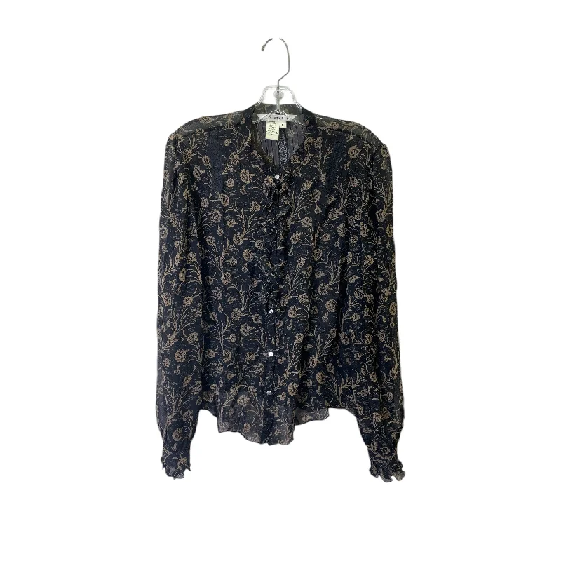Top Ls Basic By Max Studio In Black, Size:L Traditional Men's Wool