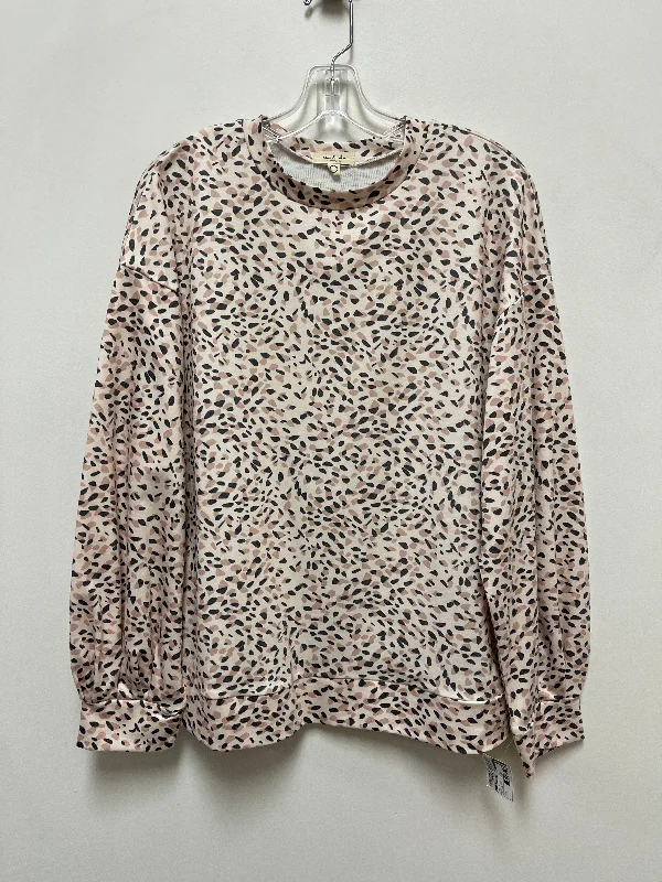 Top Long Sleeve By Clothes Mentor In Black & Cream, Size: L Modern Men's Tech
