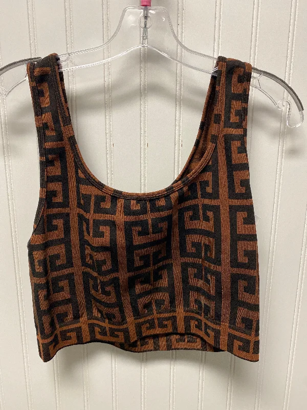 Athletic Tank Top By New Look In Brown, Size: 2x Stylish Men's Neon