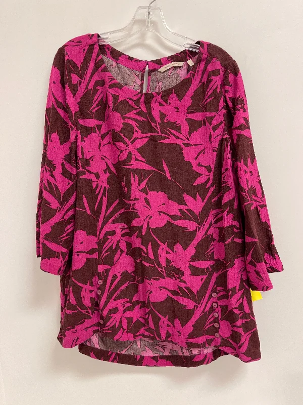Tunic Long Sleeve By Soft Surroundings In Pink, Size: L Artistic Men's Hand