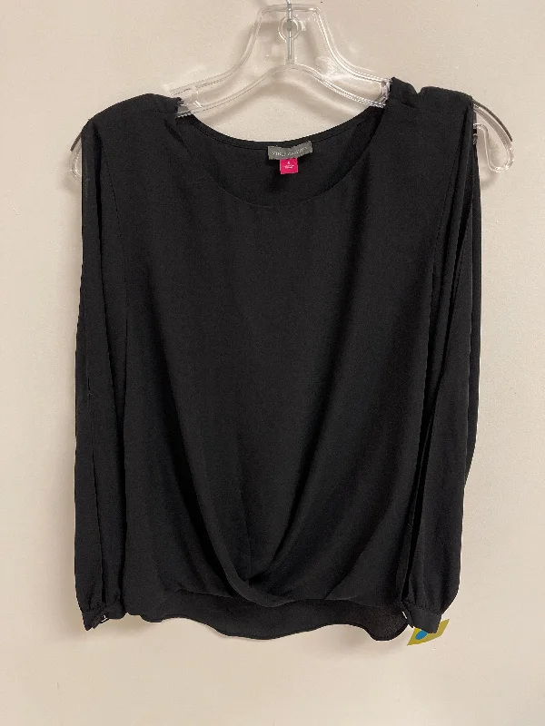 Top Long Sleeve By Vince Camuto In Black, Size: S Street