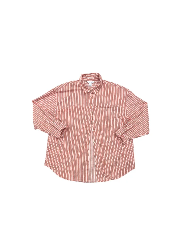Top Long Sleeve By Old Navy In Striped Pattern, Size: L Cclassic Men's Tweed