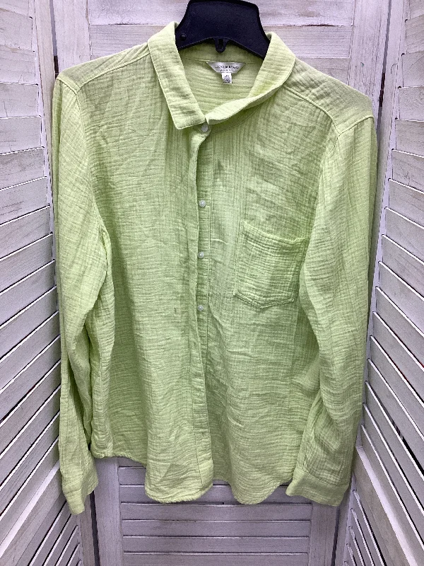 Top Long Sleeve By Lucky Brand In Yellow, Size: L Minimalist Men's Casual 