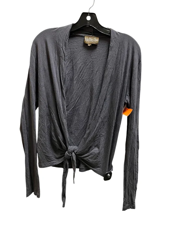 Top Long Sleeve By Matilda Jane In Grey, Size: L Cool Men's Distressed