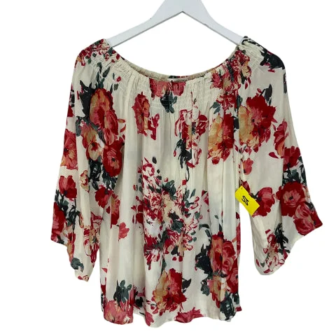 Top Long Sleeve By Clothes Mentor In Cream, Size: Xs Edgy Men's Punk