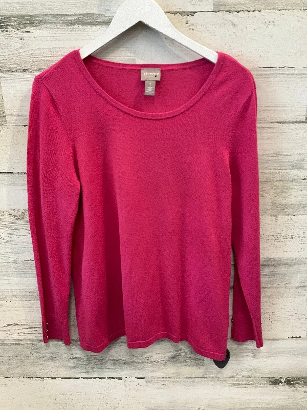 Top Long Sleeve By Chicos In Pink, Size: M Vintage Men's 1970S Disco